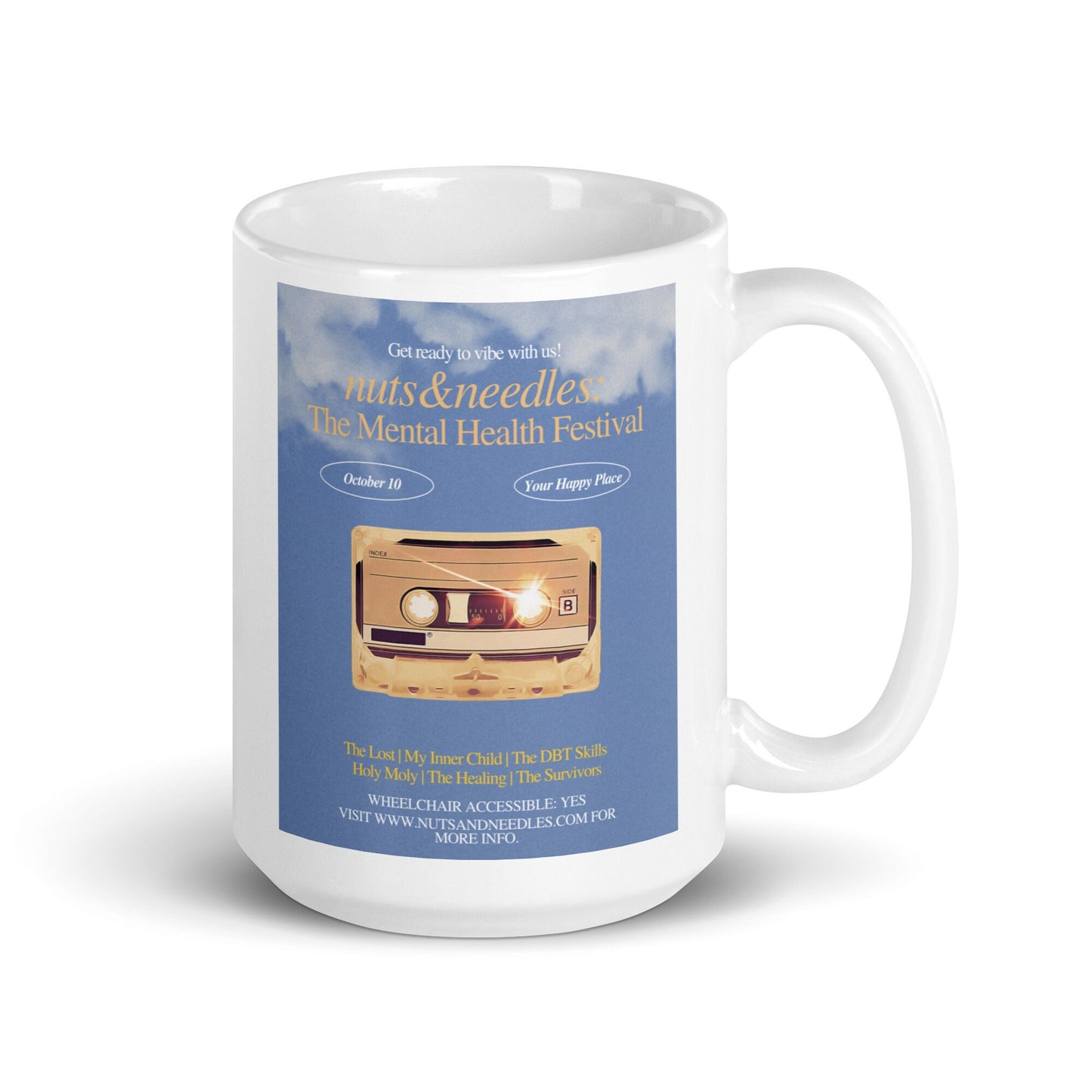 Ceramic Mug 'Mental Health Festival', Depression Awareness, Mental Health Awareness, Self Care, Tea Cup, Coffee Mug