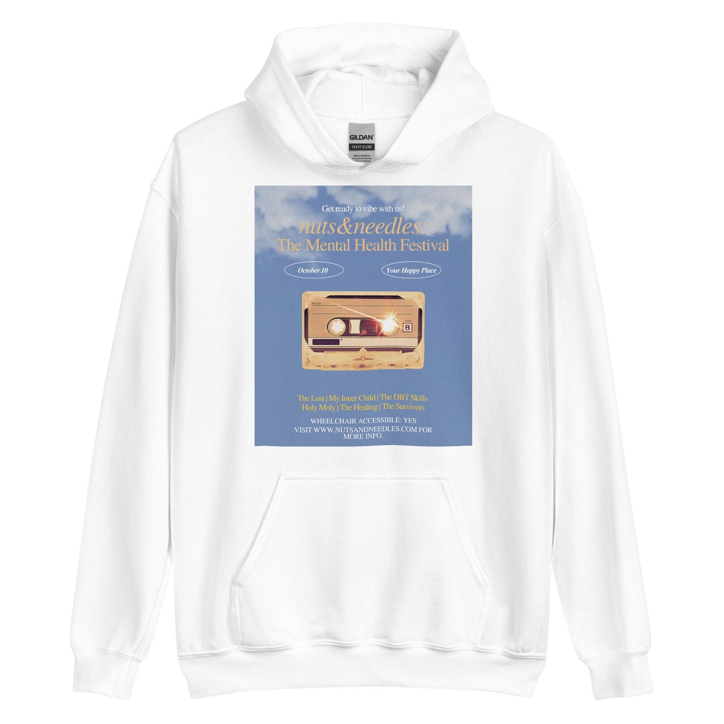 Mental Health Hoodie 'Mental Health Festival', Mental Health Awareness, Unisex Hoodie, Self Care, Gift for Him, Gift for Her