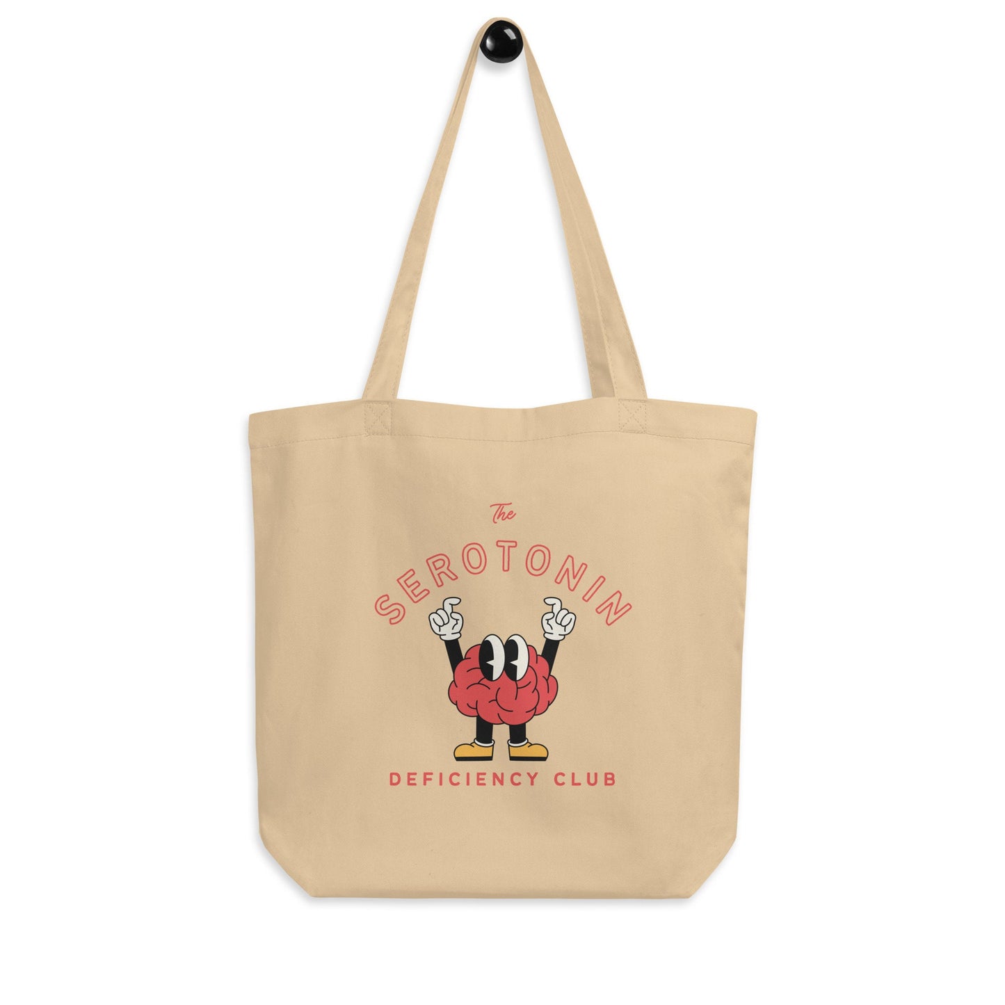 Mental Health Tote Bag 'Serotonin Deficiency Club', part of profit donated to Mental Health Charity, Self Care, Depression, Anxiety, Bag