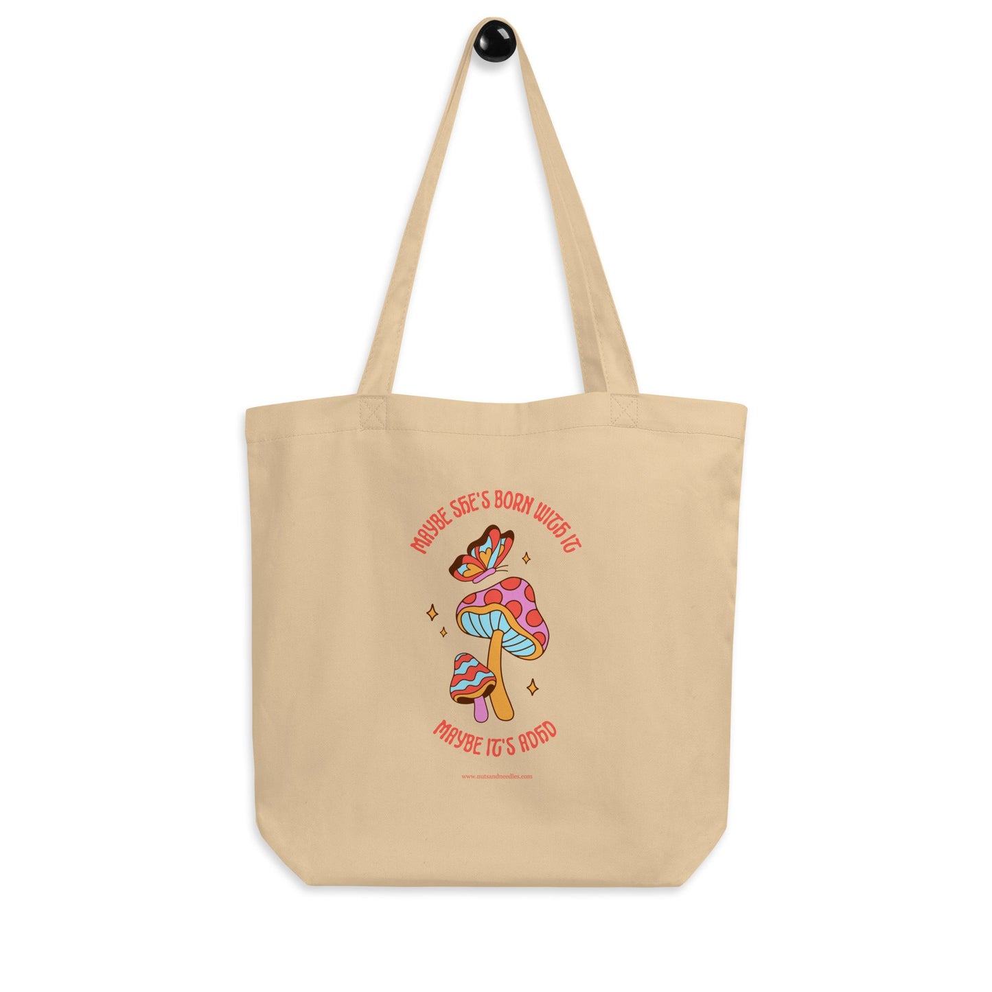 Mental Health Tote Bag 'Maybe it's ADHD' FEMALE version, part of profit donated to Mental Health Charity, ADHD, Neurodiversity, Self Care