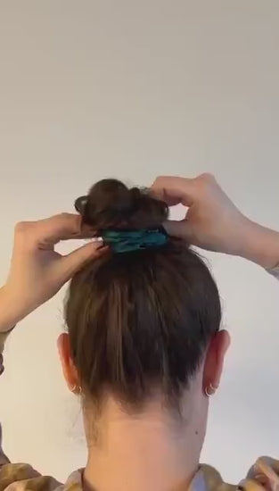 Scrunchie PTSD and Mental Health Awareness, part of profit donated to PTSD charity, handmade gift for her, Silk hair accessory