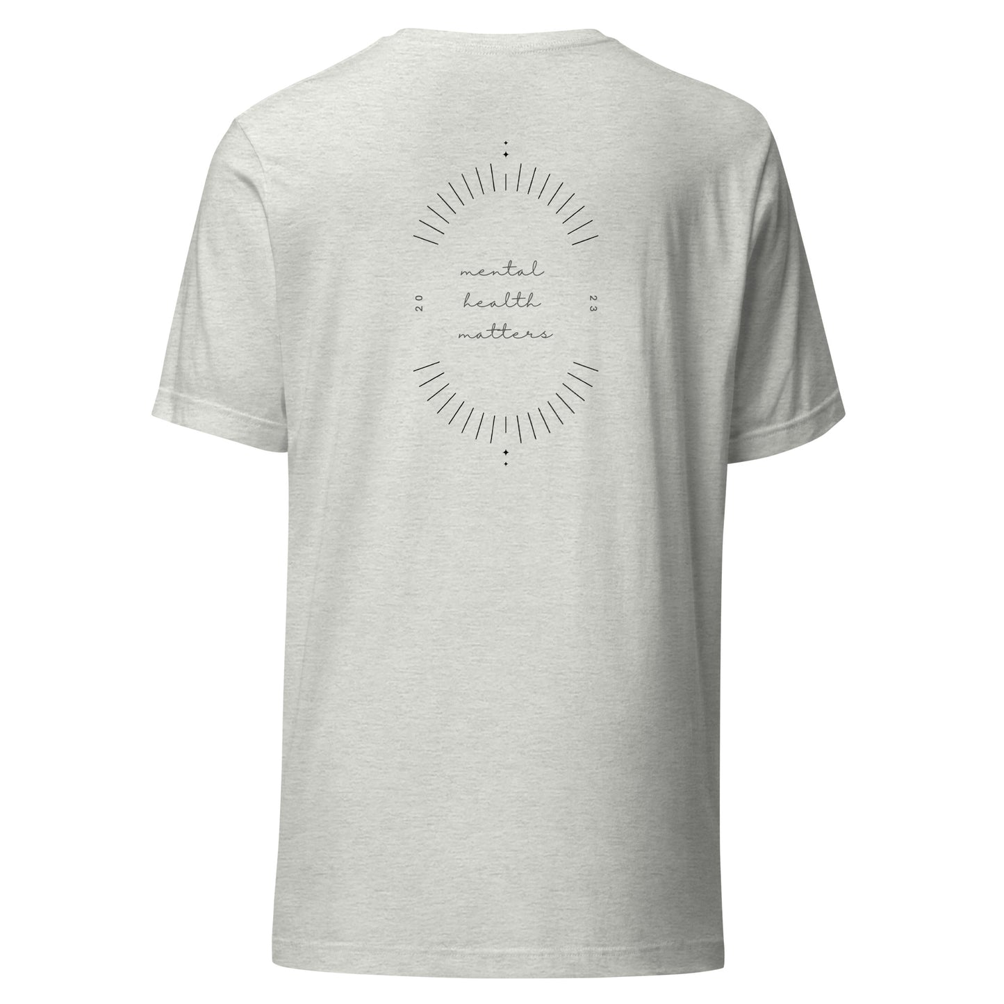 minimalistisches T-Shirt 'Mental Health Matters'
