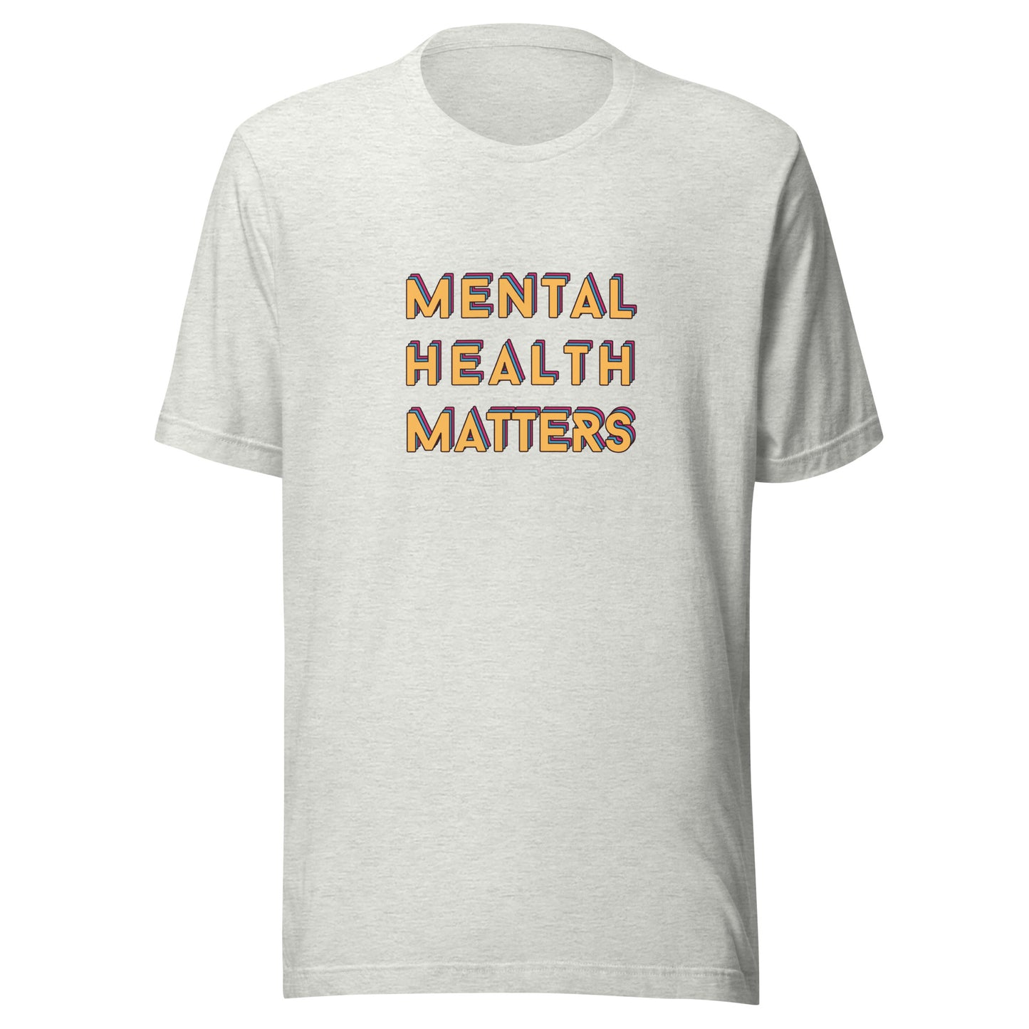 farbenfrohes T-Shirt 'Mental Health Matters'