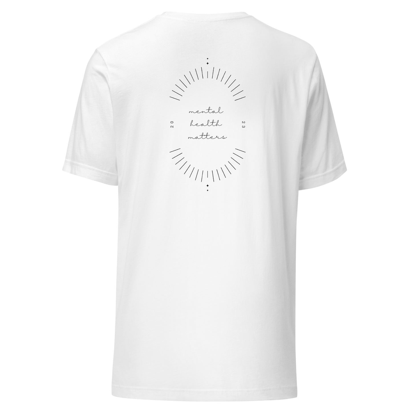 minimalistisches T-Shirt 'Mental Health Matters'