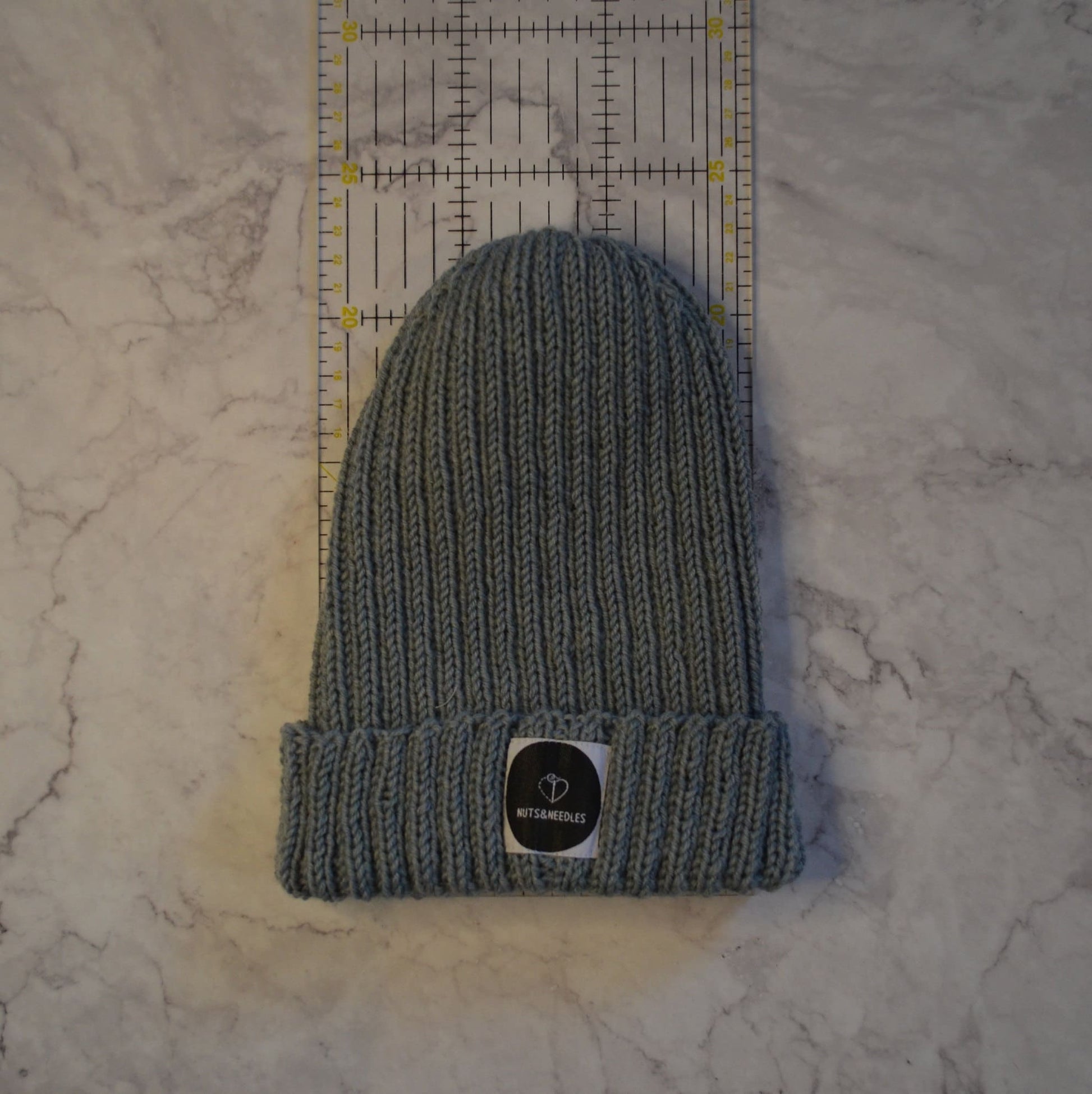 Beanie Anxiety Awareness (intense blue), Mental Health, part of profit donated to Charity, handmade knitwear, knit Merino wool beanie