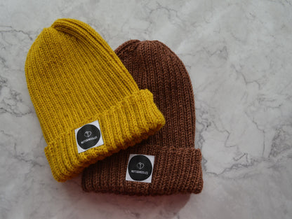 Beanie Suicide Prevention and Awareness, Mental Health, part of profit donated to Charity, handmade knitwear, knit Merino wool beanie