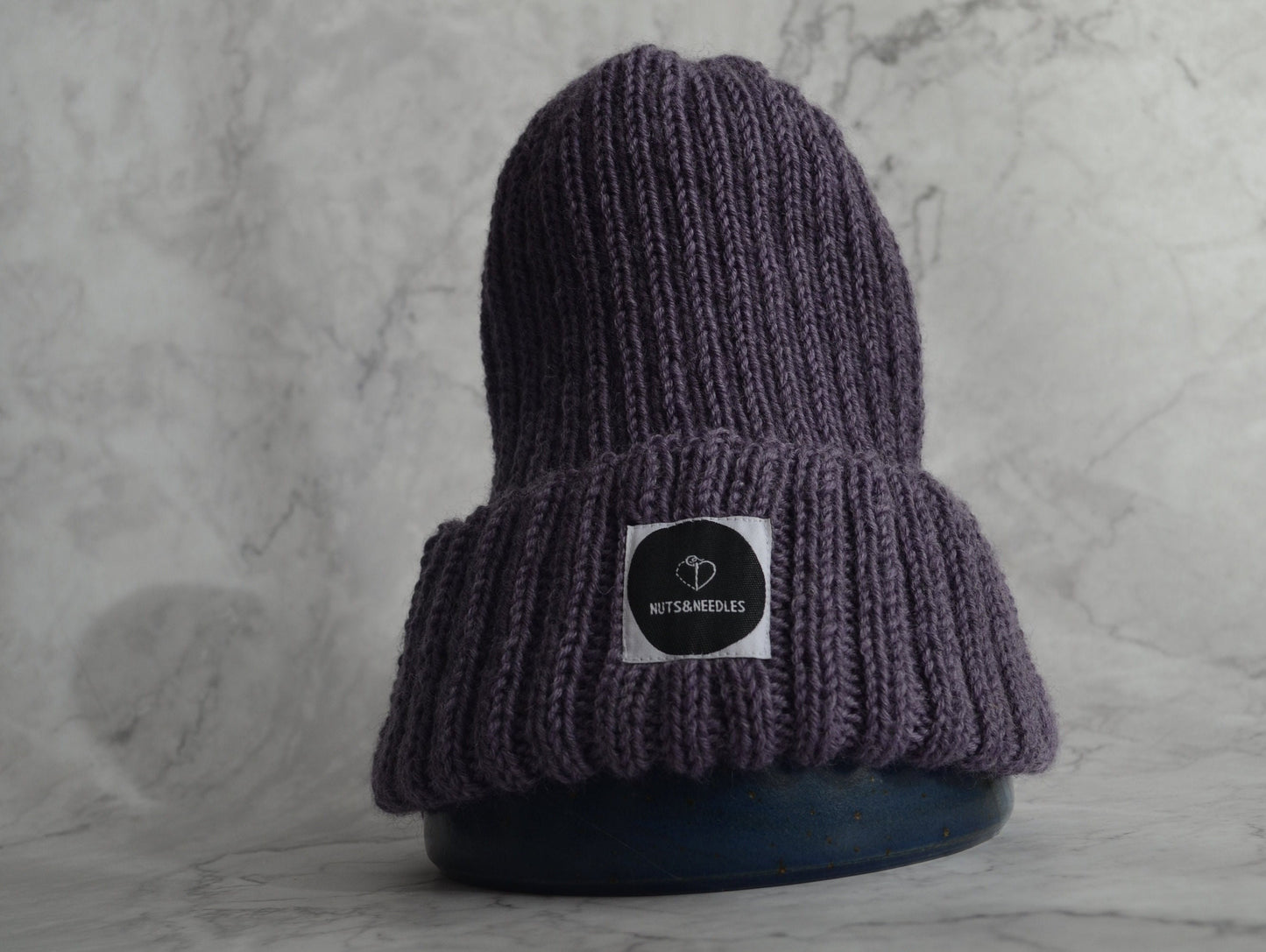 Beanie Alzheimer’s + Dementia Awareness, Mental Health, part of profit donated to Charity, handmade knitwear, knit Merino wool beanie, gift