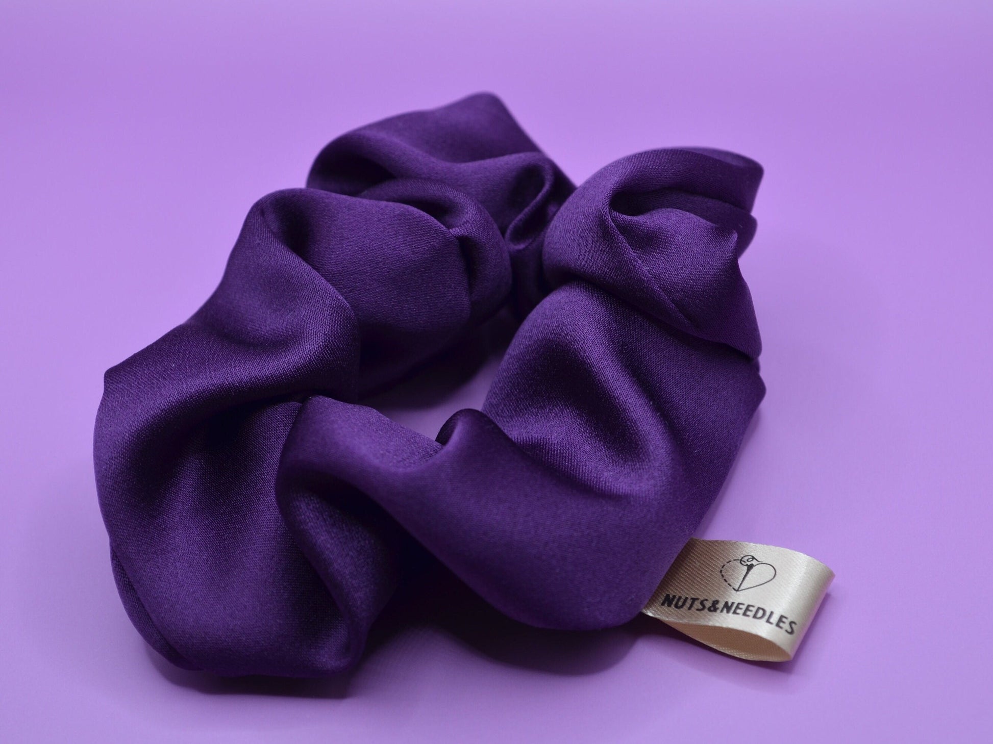 Scrunchie Dementia and Mental Health Awareness, part of profit is donated to Dementia Charity, handmade gift for her, silk hair accessory