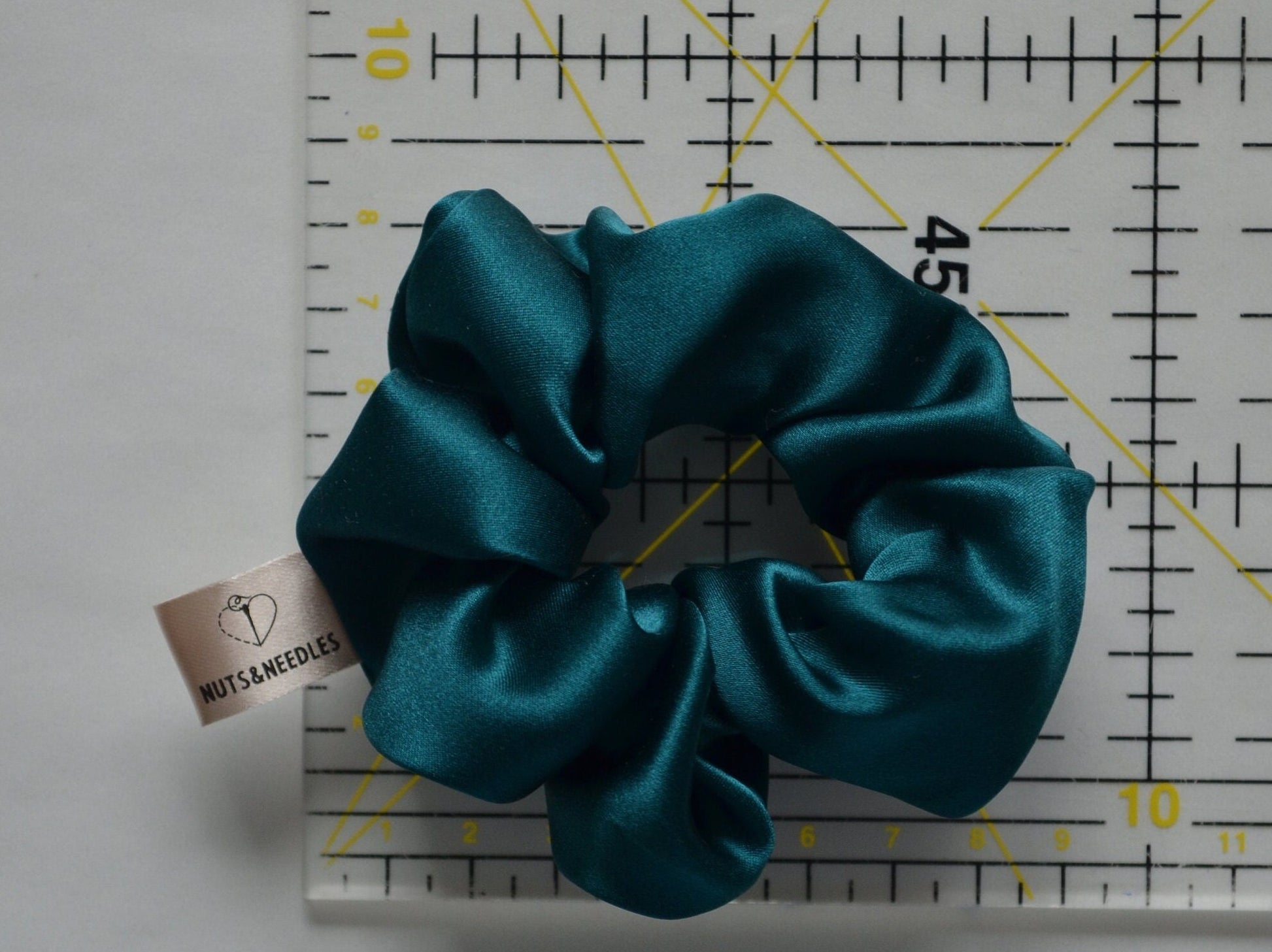Scrunchie PTSD and Mental Health Awareness, part of profit donated to PTSD charity, handmade gift for her, Silk hair accessory