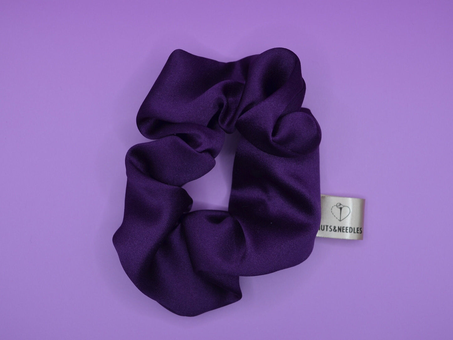 Scrunchie Alzheimer’s Awareness, part of profit is donated to Alzheimer’s Charity, Mental Health, handmade gift for her, silk hair accessory
