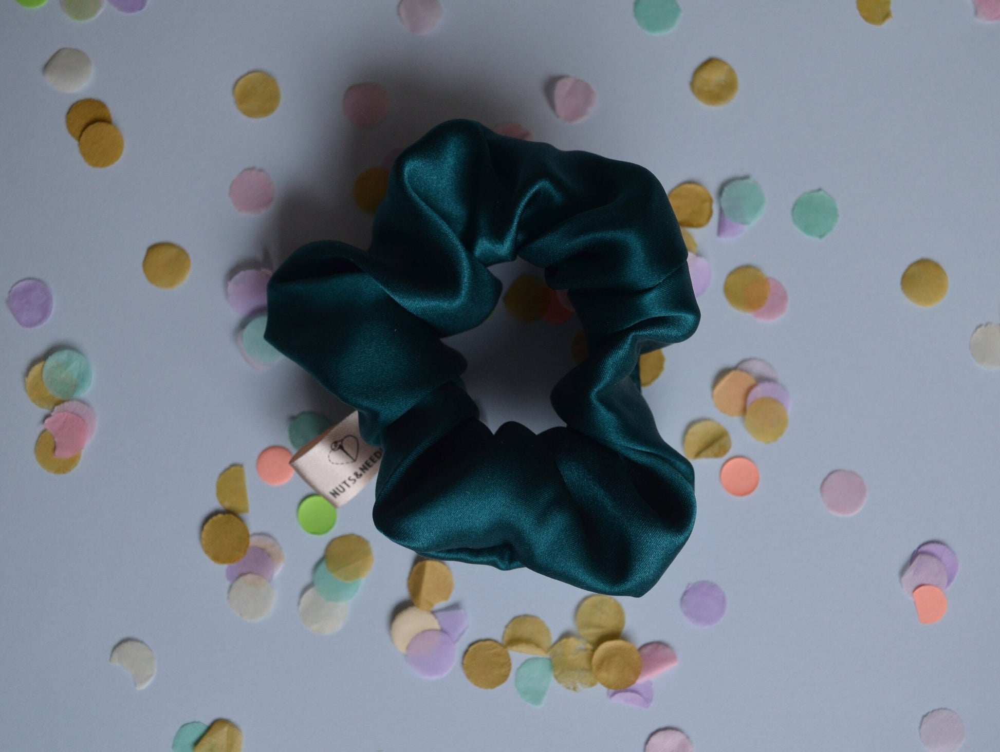 Scrunchie PTSD and Mental Health Awareness, part of profit donated to PTSD charity, handmade gift for her, Silk hair accessory