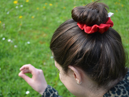 Scrunchie Addiction and Mental Health Awareness, part of profit donated to Addiction charity, handmade gift for her, Silk hair accessory