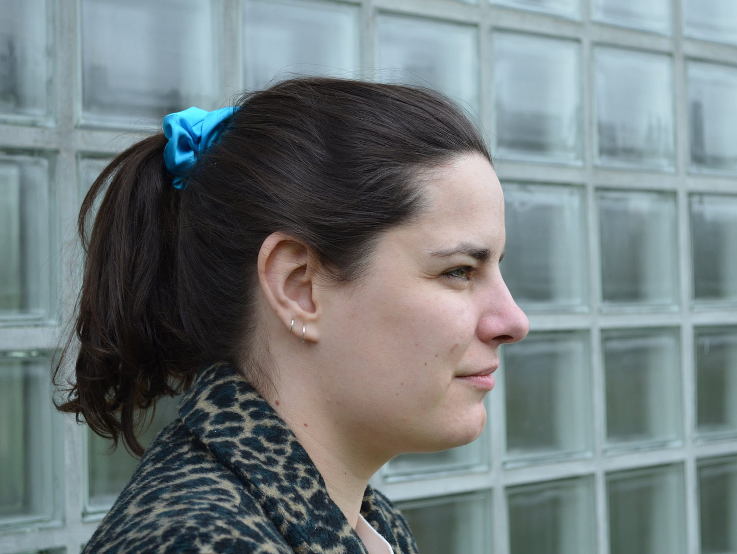 Scrunchie Anxiety + Mental Health Awareness, part of profit donated to Anxiety Charity, handmade gift for her, Silk hair accessory, selfcare