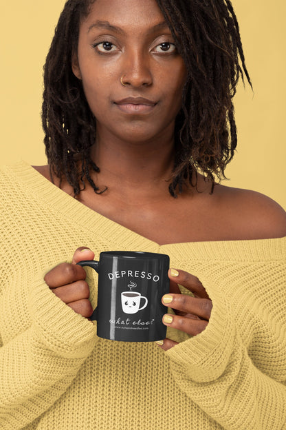 Mental Health Mug 'Depresso What Else?', Depression Awareness, Mental Health Awareness, Coffee Addicted, Coffee Cup