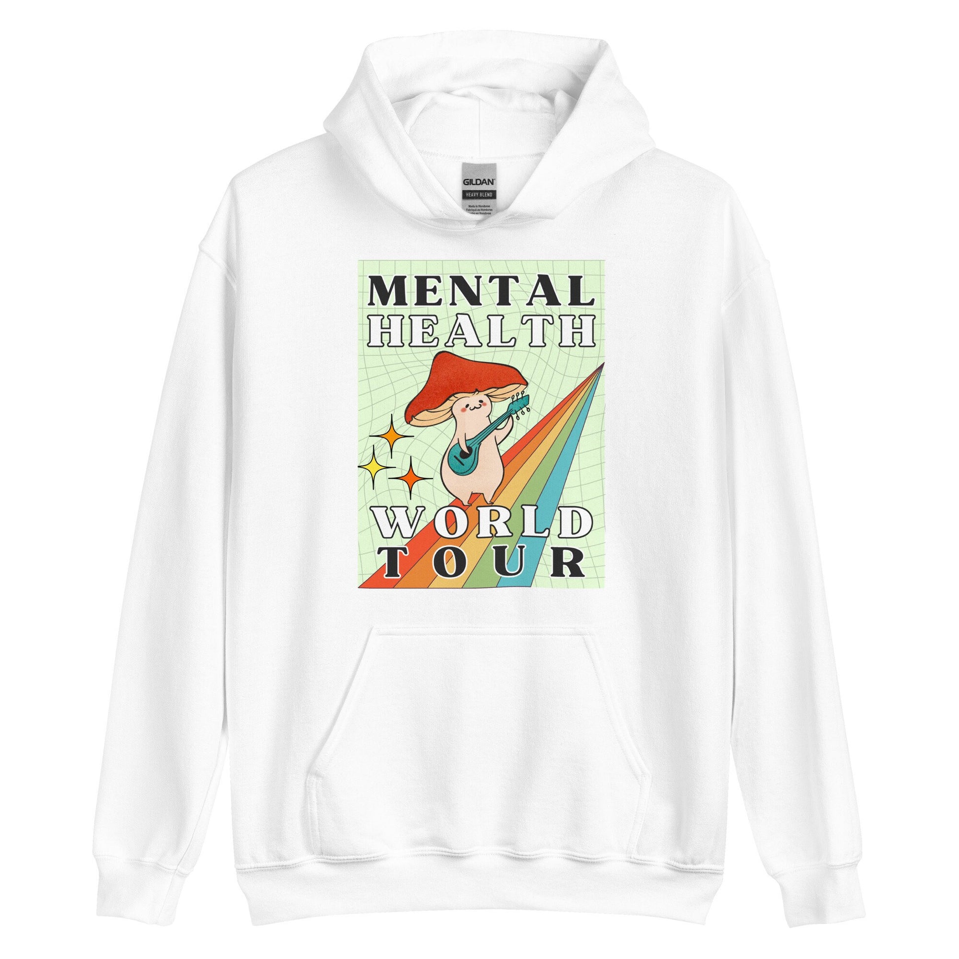 Mental Health Hoodie &#39;Mental Health World Tour, Mental Health Awareness, Unisex Hoodie, Self Care, Gift for Him, Gift for Her