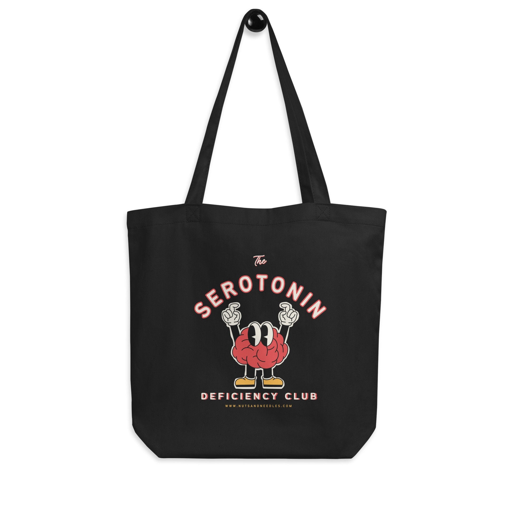 Mental Health Tote Bag &#39;Serotonin Deficiency Club&#39;, part of profit donated to Mental Health Charity, Self Care, Depression, Anxiety, Bag
