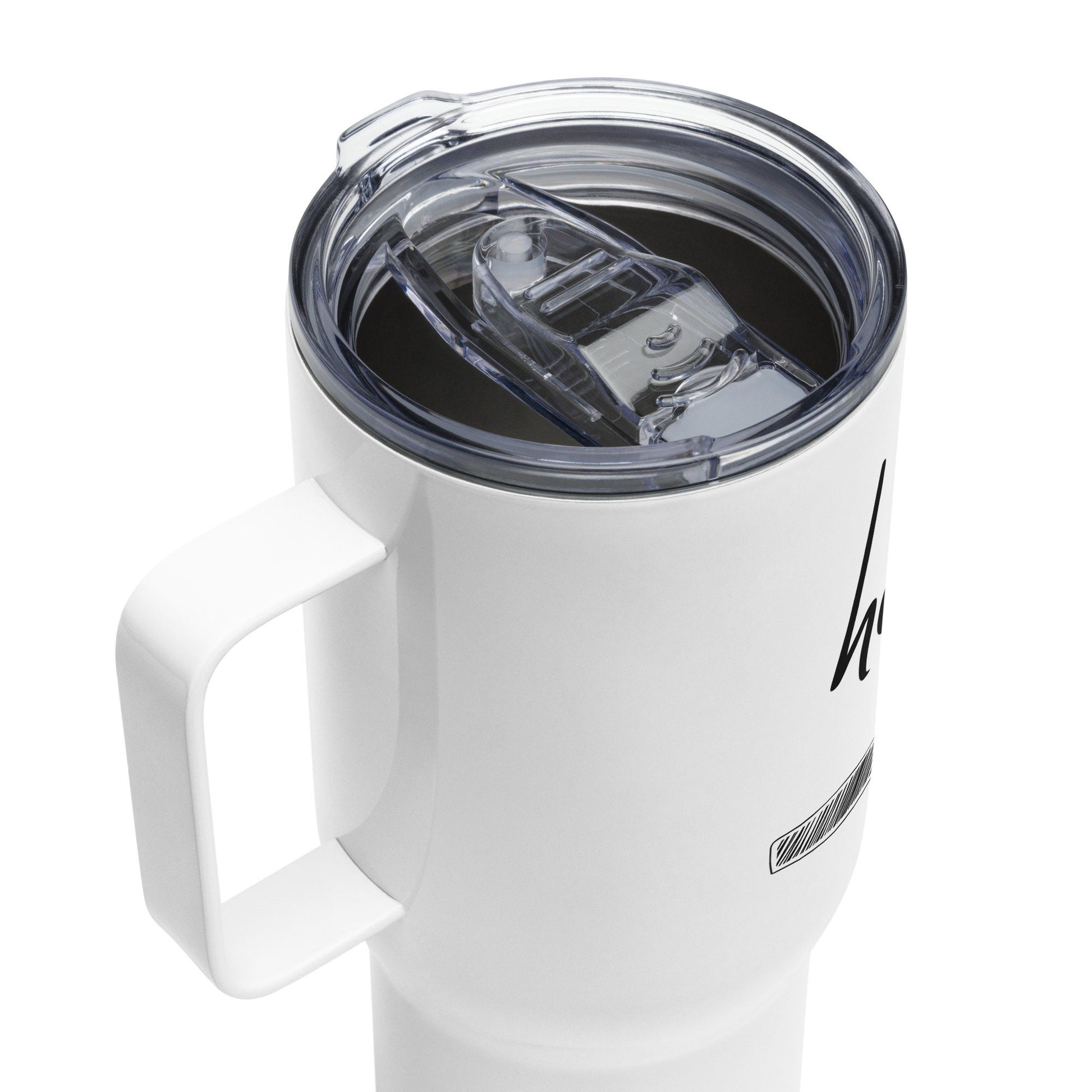 Mental Health Travel Mug 'Healing Loading', stainless steel mug with handle, Mental Health Awareness, Coffee Cup, Self Care, Tumbler Thermos