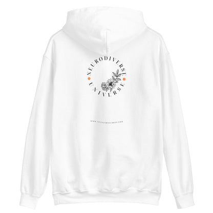 Mental Health Hoodie &#39;Neurodiverse Universe&#39;, part of profit donated to ADHD Charity, Unisex Hoodie, Self Care, ADHD, Autism, Aspergers