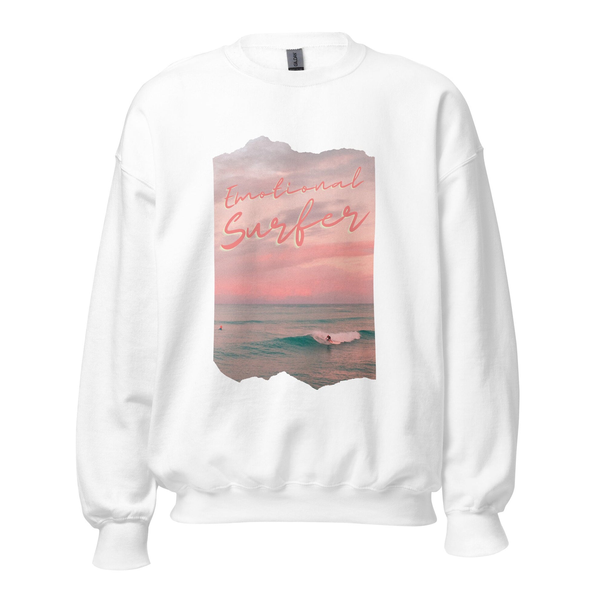 Mental Health Sweatshirt &#39;Emotional Surfer&#39;, part of profit donated to Mental Health Charity, Unisex Sweater, Self Care