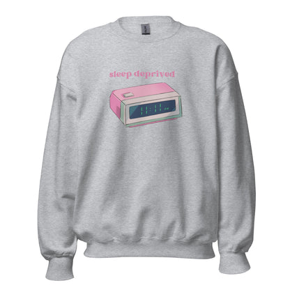Mental Health Sweatshirt &#39;Sleep Deprived&#39;, part of profit donated to Mental Health Charity, Unisex Sweater, Self Care, New Mom Gift