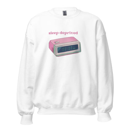 Mental Health Sweatshirt &#39;Sleep Deprived&#39;, part of profit donated to Mental Health Charity, Unisex Sweater, Self Care, New Mom Gift