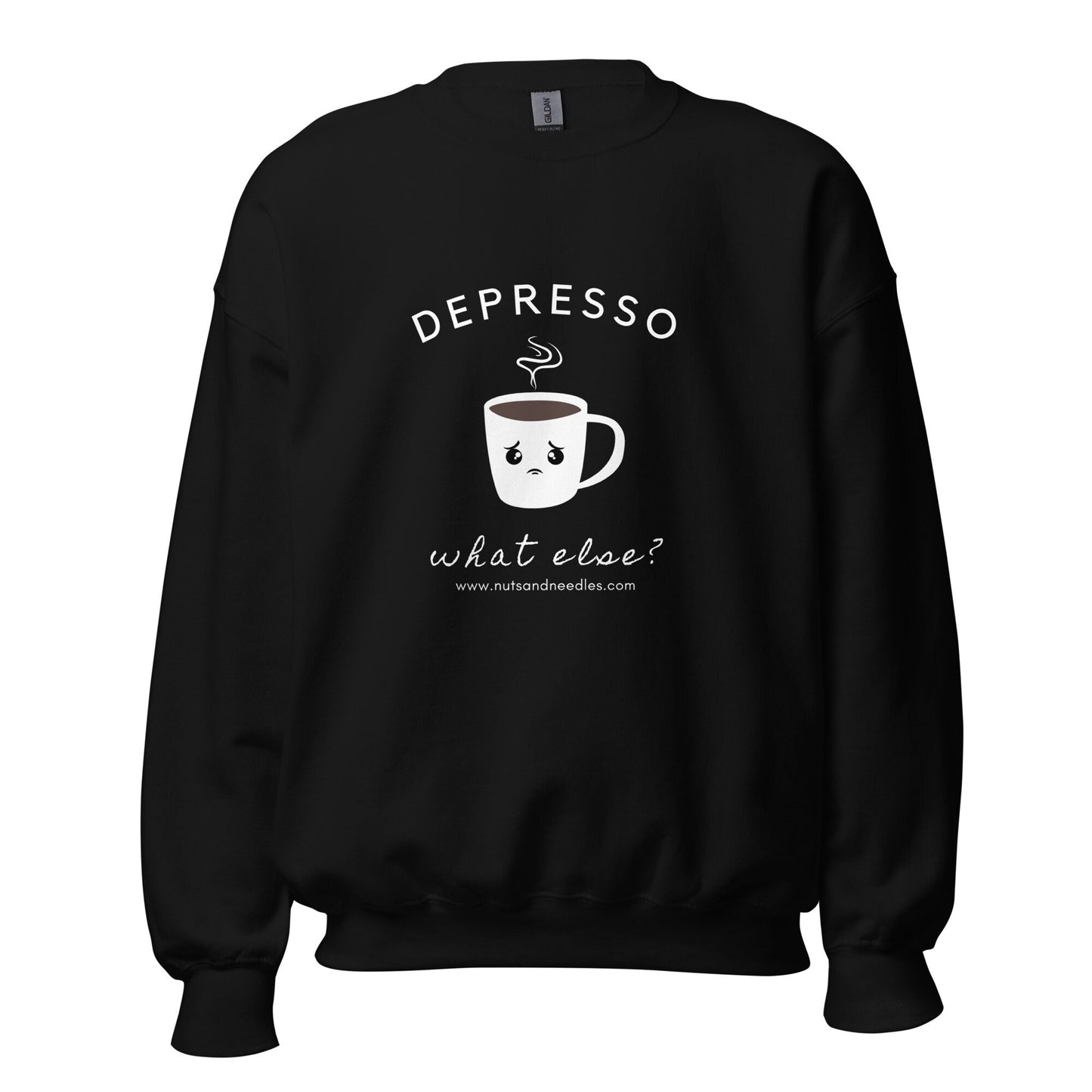 Mental Health Sweatshirt &#39;Depresso What Else?&#39;, Unisex Sweater, Depression Awareness, Mental Health Awareness, Coffee Hoodie