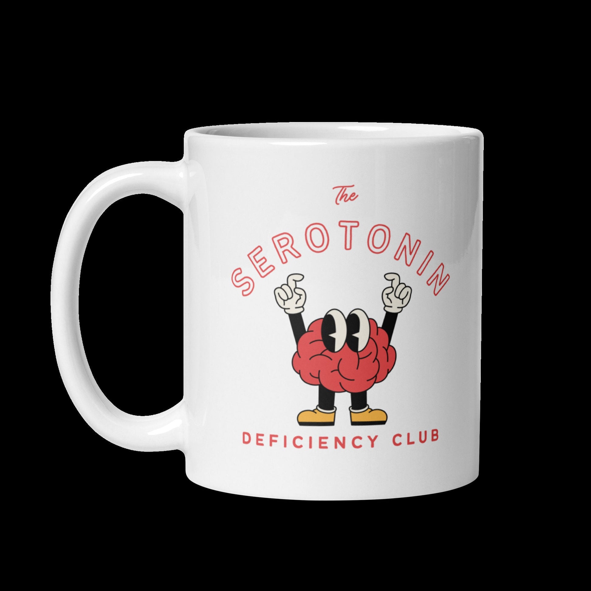 Mental Health Mug 'Serotonin Deficiency Club', Depression Awareness, Mental Health Awareness, Coffee Addicted, Coffee Cup