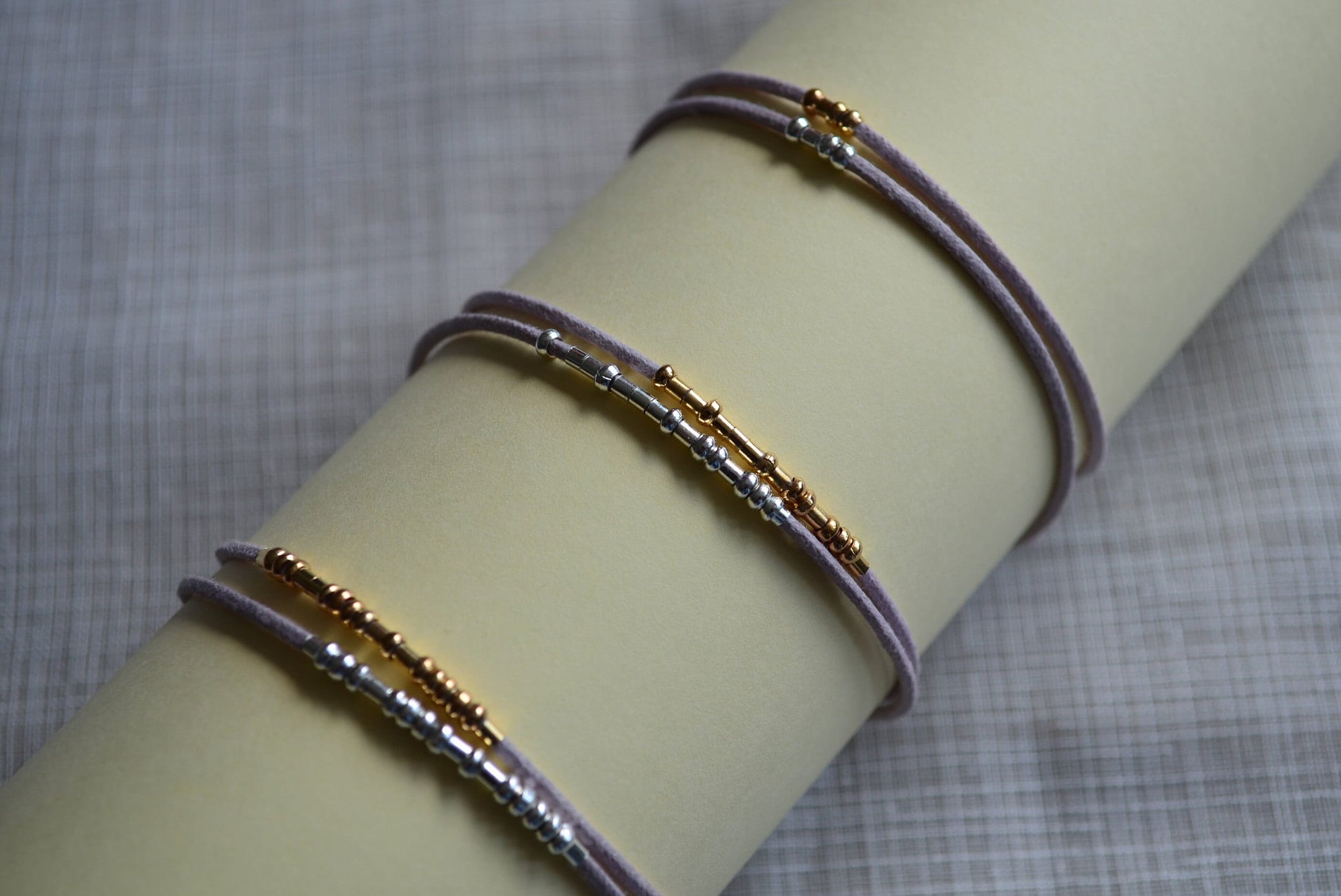 Minimalist Morse Code Bracelet, Eating Disorder Awareness, part of profit donated to charity, Mental Health, handmade jewelry, anti stress
