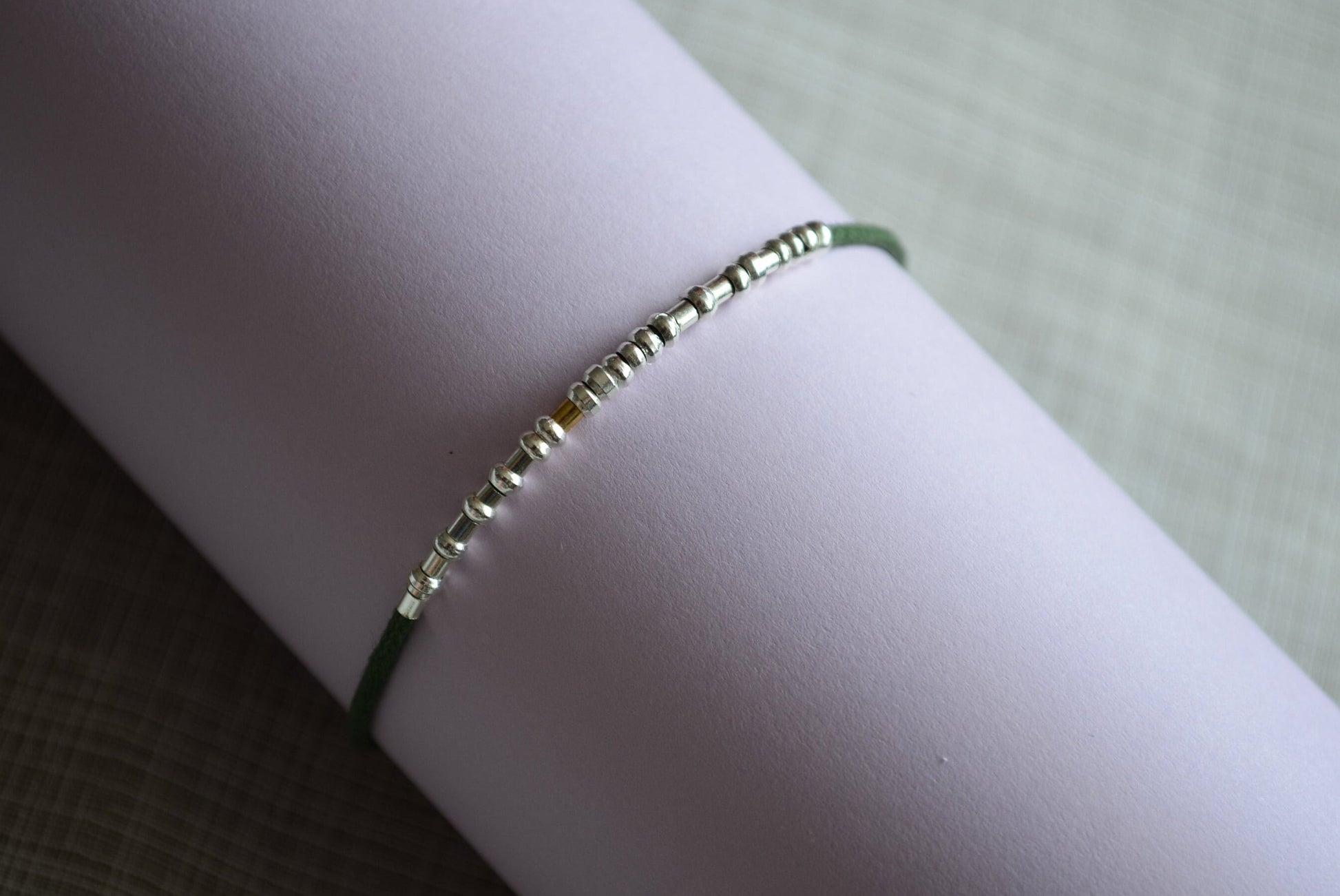 Minimalist Morse Code Bracelet, Mental Health Awareness, part of profit donated to charity, handmade jewelry, anti stress jewelry, fidget