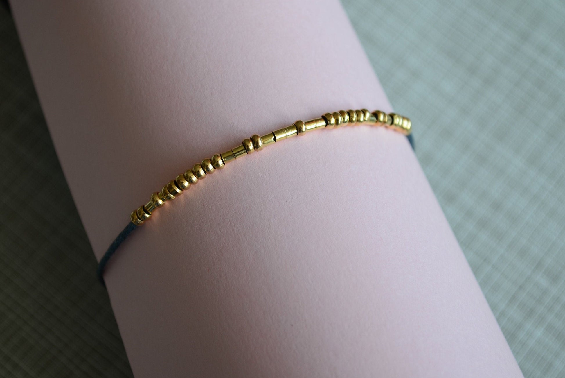 Minimalist Morse Code Bracelet, Schizophrenia Awareness, part of profit donated to charity, Mental Health, handmade jewelry, DBT Skills