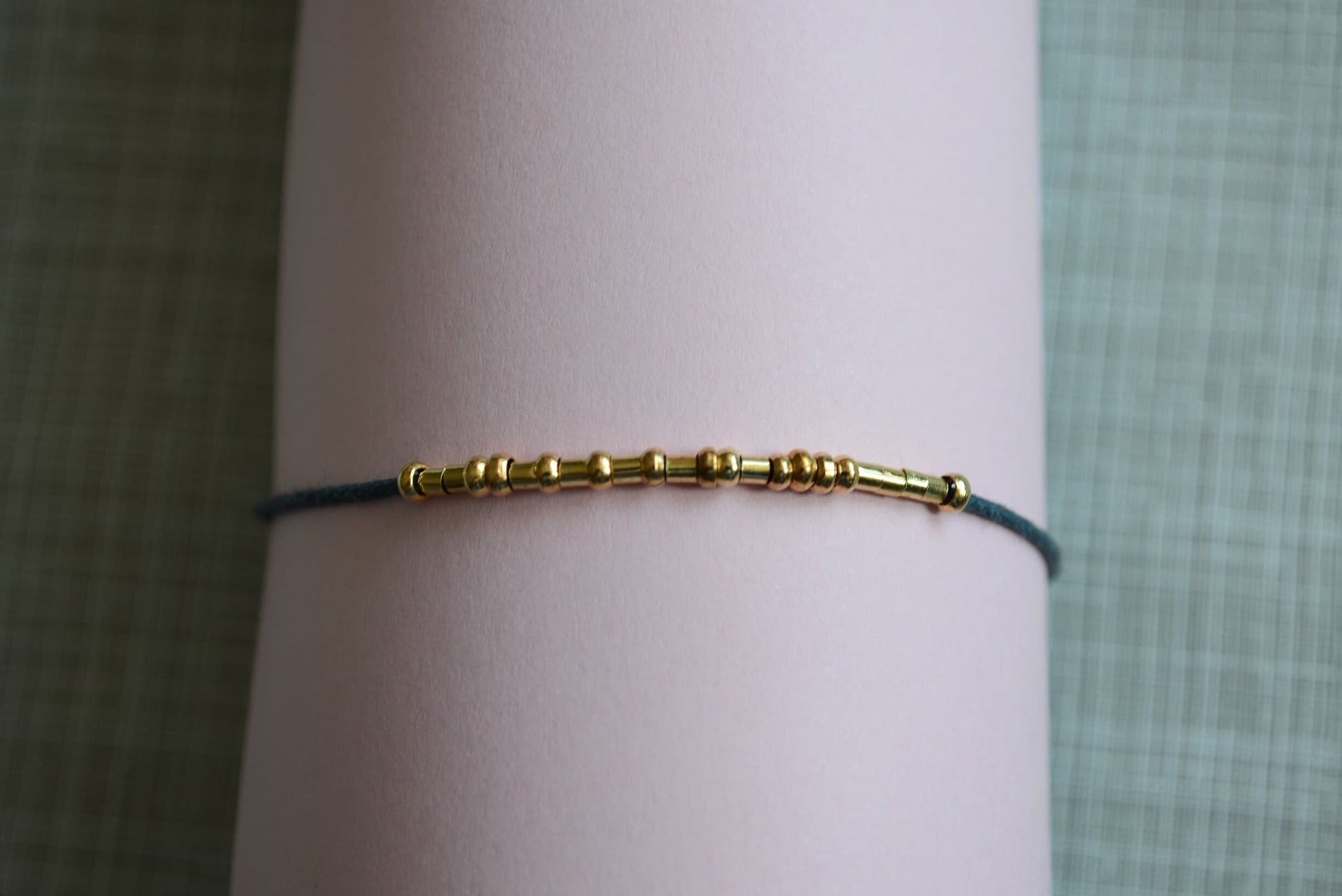Minimalist Morse Code Bracelet, Parkinson Awareness, part of profit donated to charity, Mental Health, handmade jewelry, DBT Skills, fidget