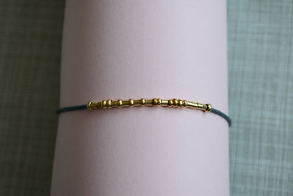 Minimalist Morse Code Bracelet, Parkinson Awareness, part of profit donated to charity, Mental Health, handmade jewelry, DBT Skills, fidget