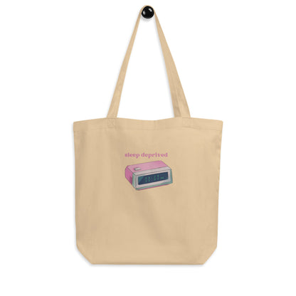 Mental Health Tote Bag &#39;Sleep Deprived&#39;, Mental Health Awareness, Unisex Tote Bag, Self Care, Gift for Him, Gift for Her