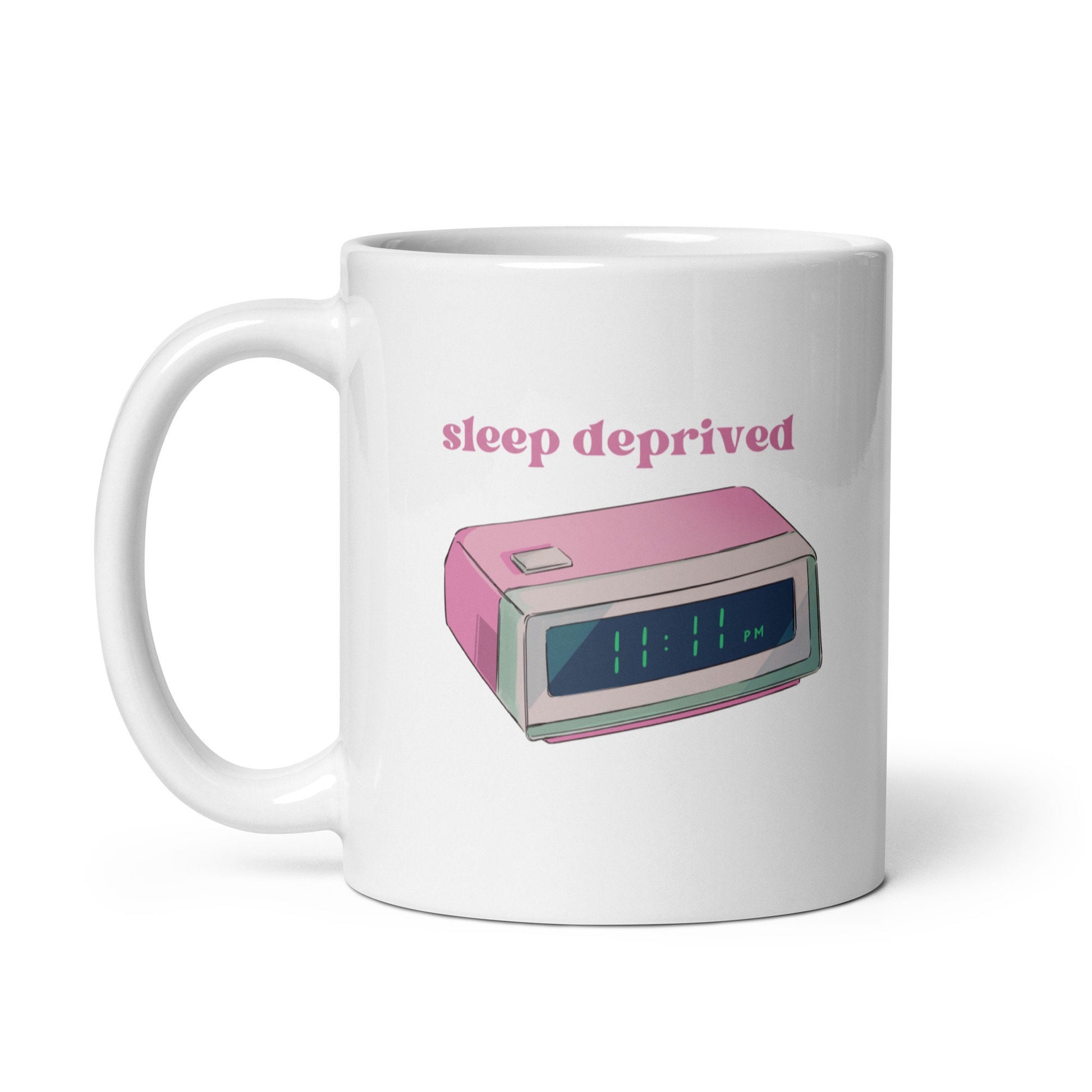 Mental Health Mug &#39;Sleep Deprived&#39;, Depression Awareness, Mental Health Awareness, Self Care, Coffee Cup