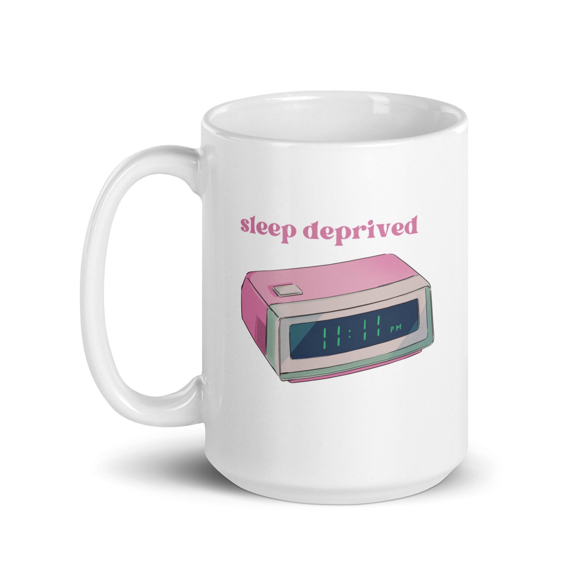 Mental Health Mug &#39;Sleep Deprived&#39;, Depression Awareness, Mental Health Awareness, Self Care, Coffee Cup