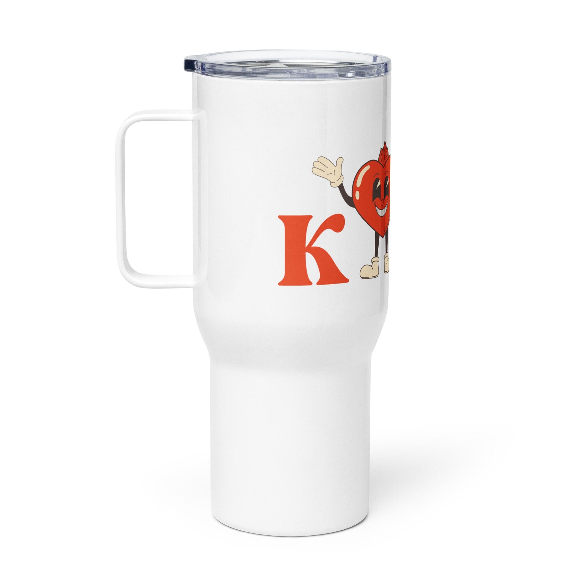 Mental Health Travel Mug &#39;Be Kind&#39;, stainless steel mug with handle, Mental Health Awareness, Coffee Cup, Tea Cup, Self Care