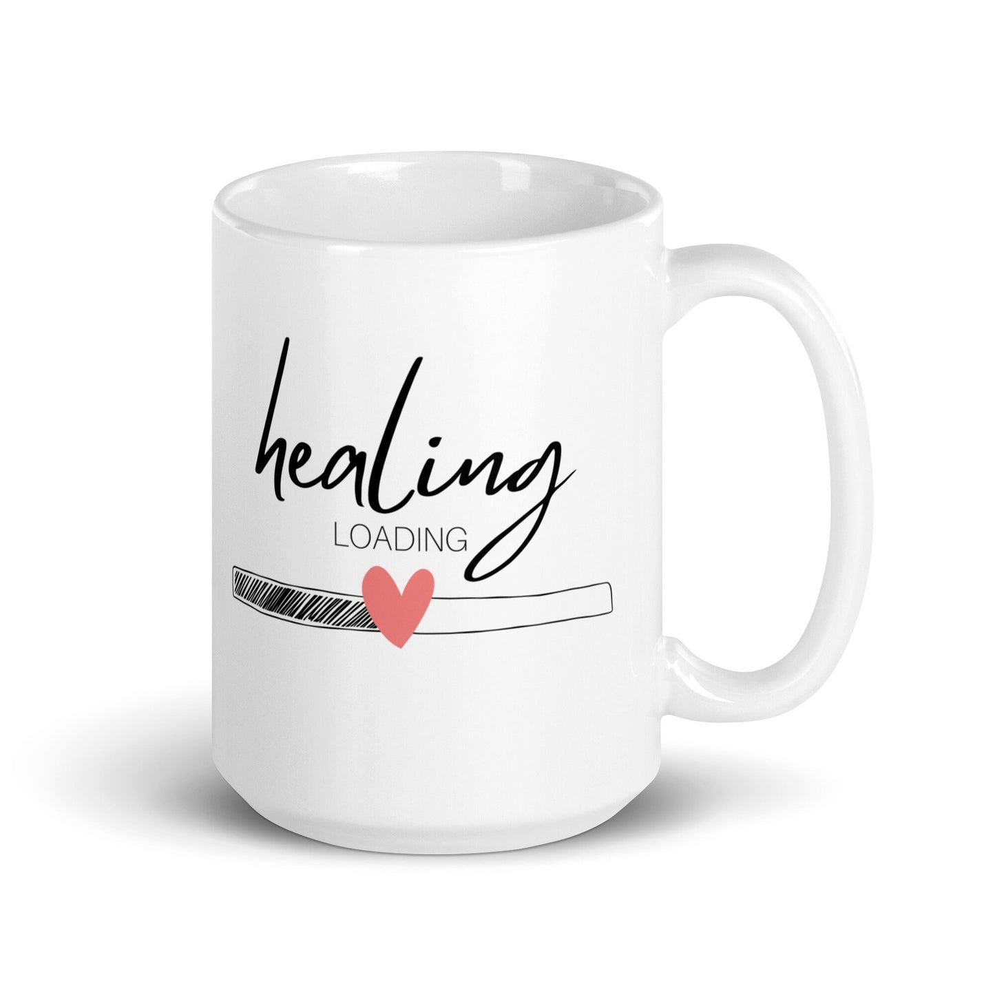 Mental Health Mug &#39;Healing Loading&#39;, Depression Awareness, Mental Health Awareness, Self Care, Tea Cup, Coffee Mug