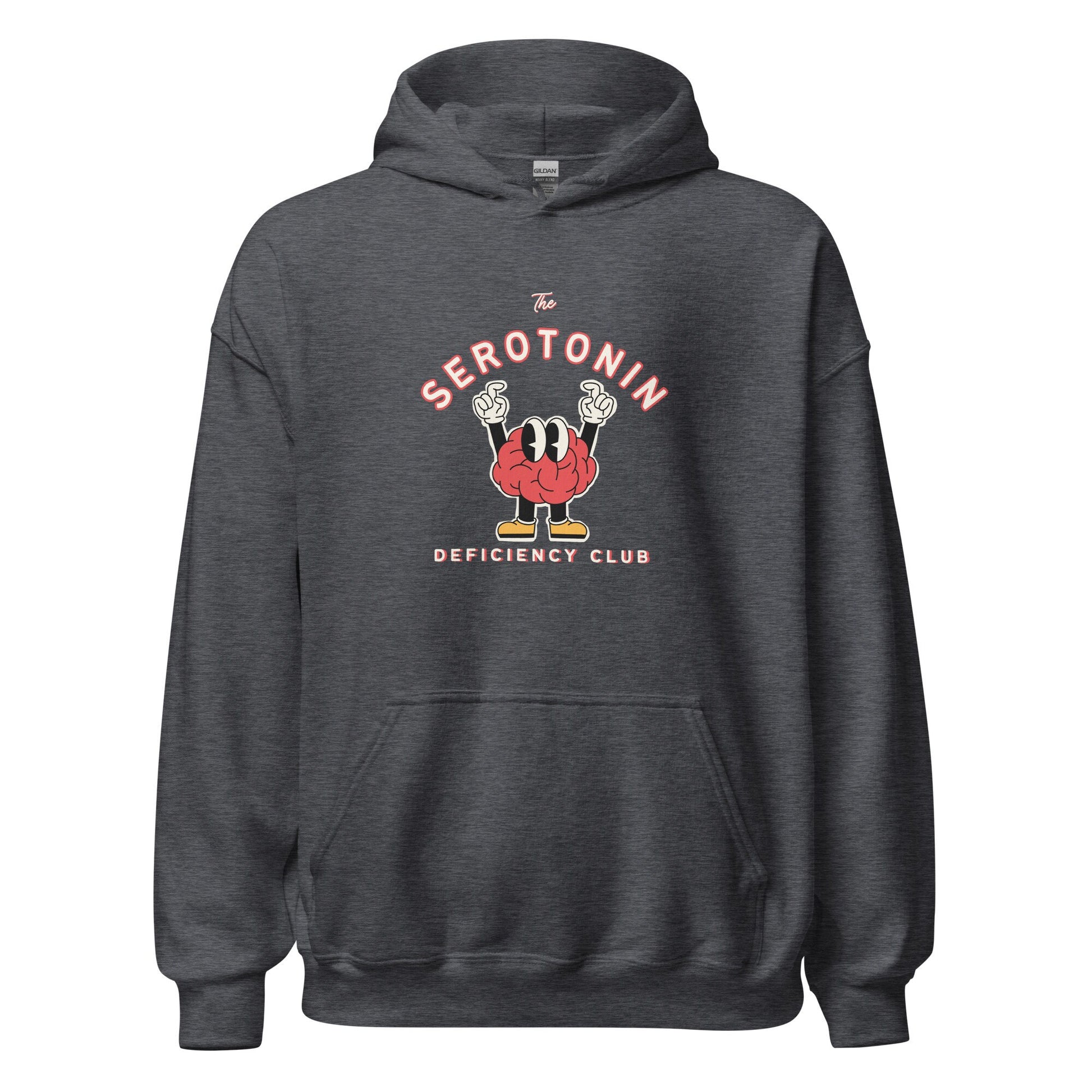 Mental Health Hoodie &#39;Serotonin Deficiency Club&#39;, part of profit donated to Depression Charity, Mental Health, Unisex Hoodie, Self Care