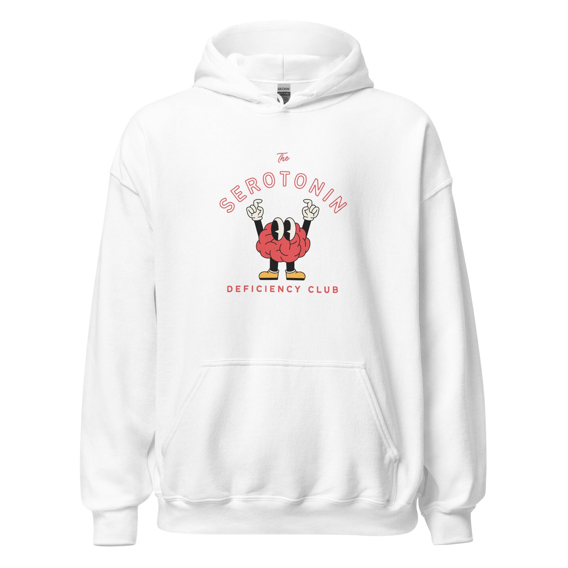Mental Health Hoodie &#39;Serotonin Deficiency Club&#39;, part of profit donated to Depression Charity, Mental Health, Unisex Hoodie, Self Care