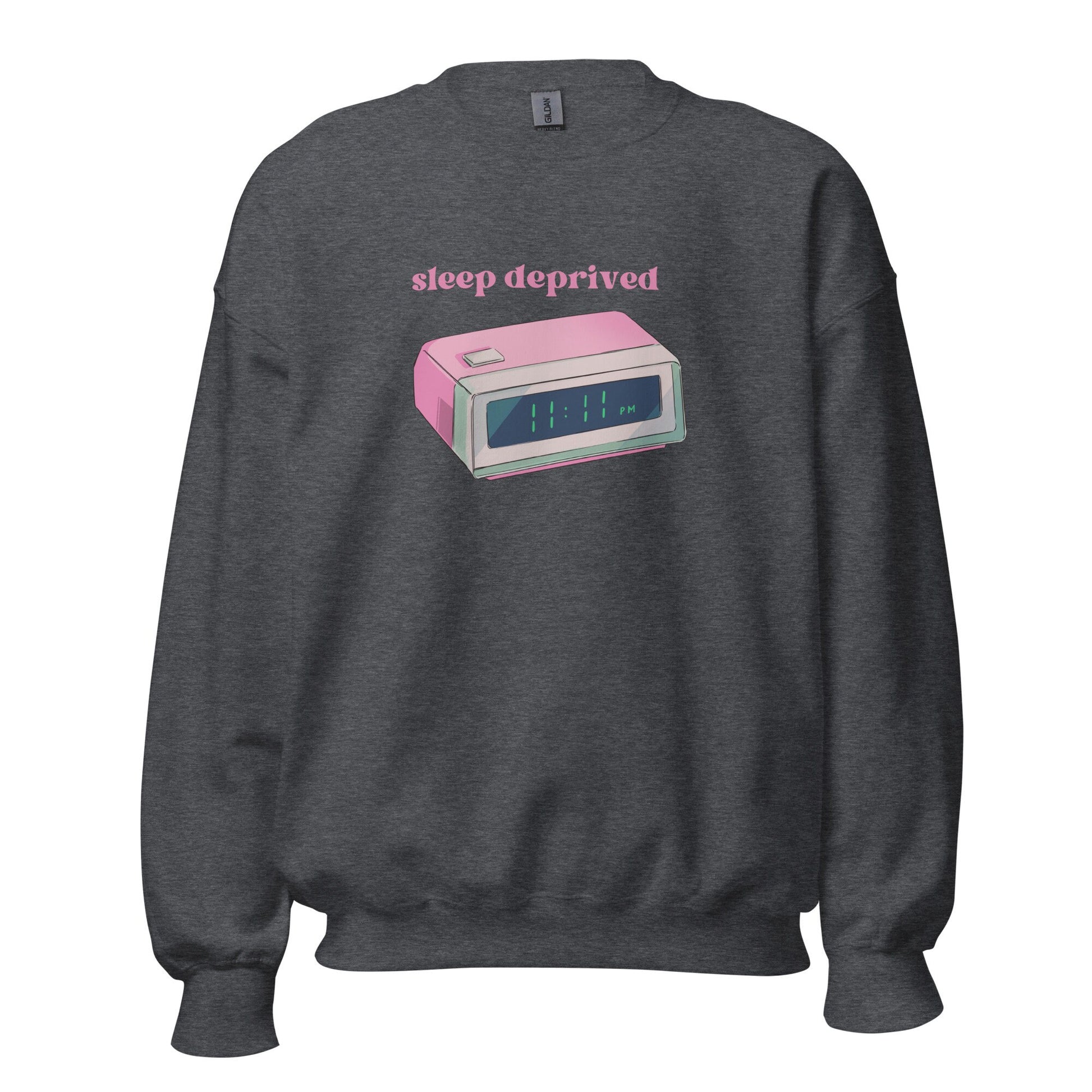Mental Health Sweatshirt &#39;Sleep Deprived&#39;, part of profit donated to Mental Health Charity, Unisex Sweater, Self Care, New Mom Gift