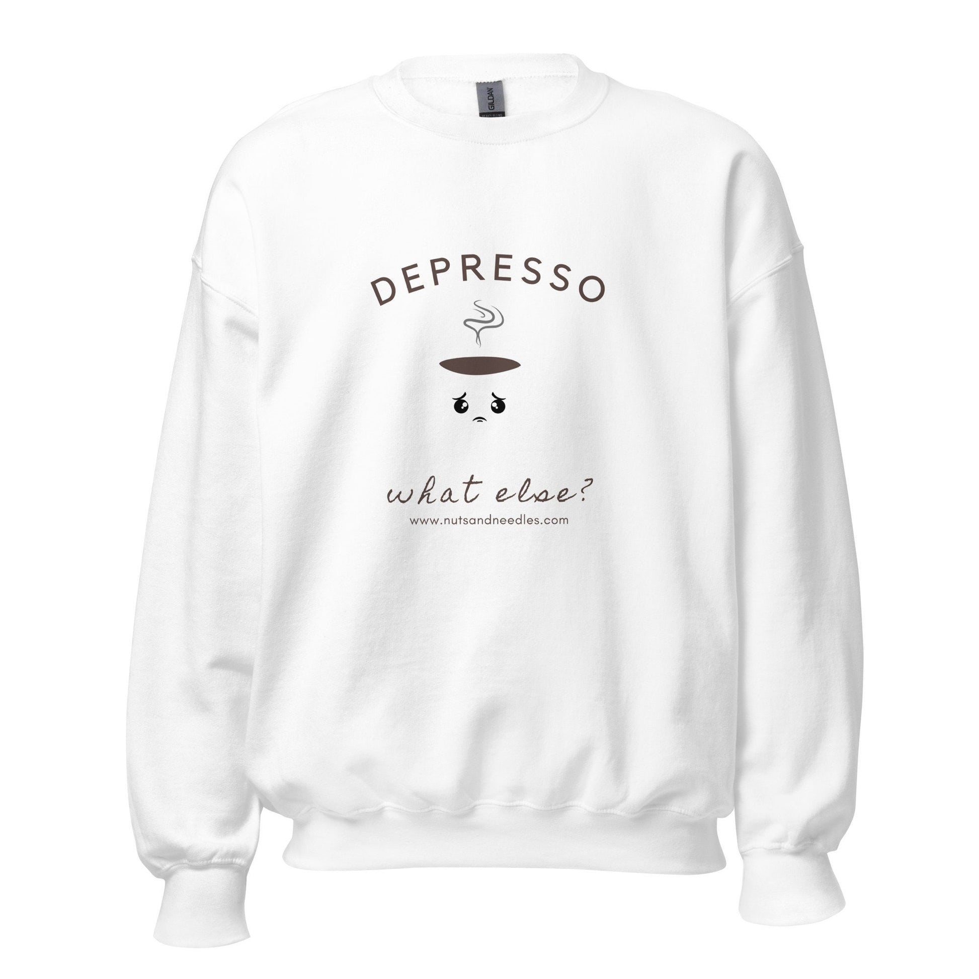 Mental Health Sweatshirt &#39;Depresso What Else?&#39;, Unisex Sweater, Depression Awareness, Mental Health Awareness, Coffee Hoodie