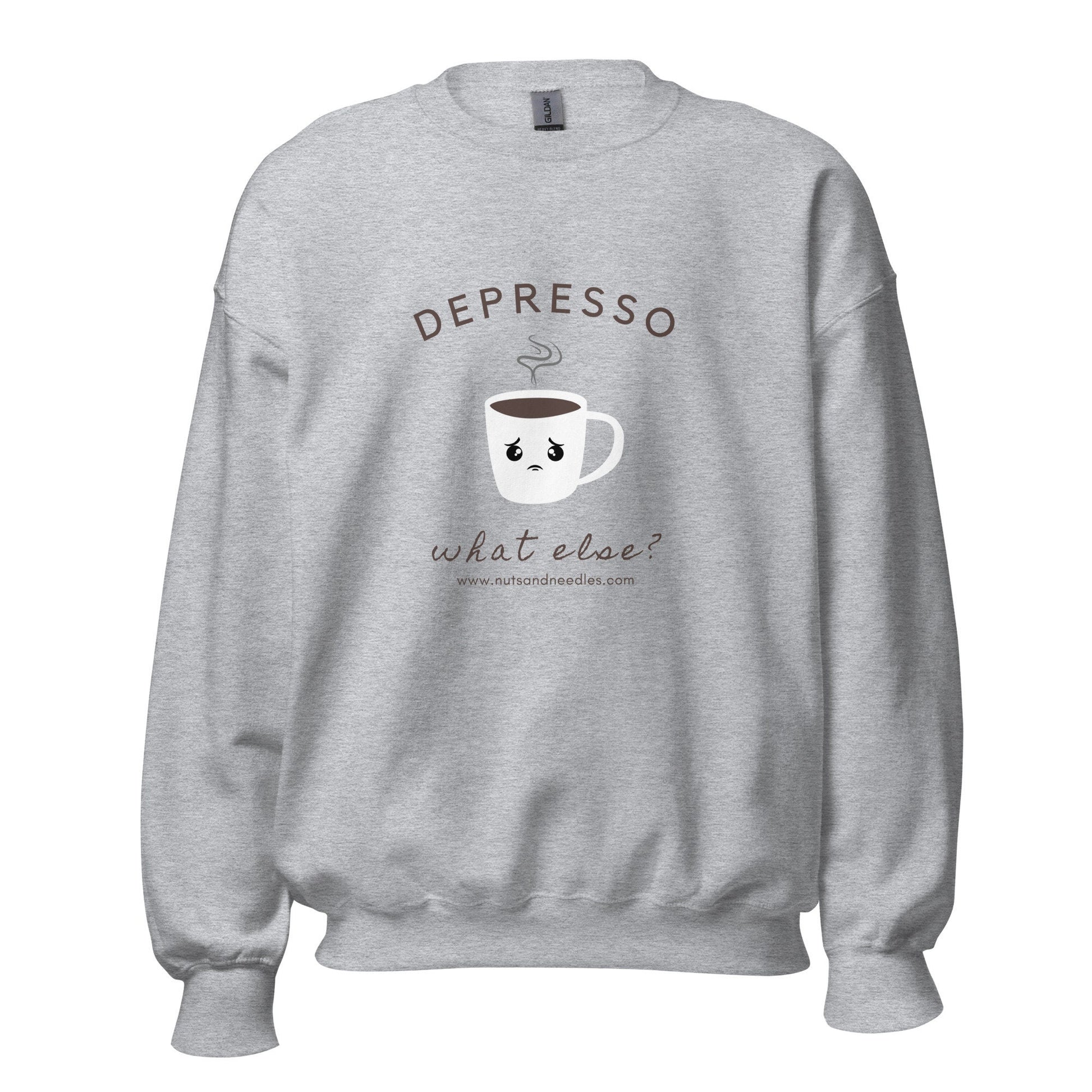 Mental Health Sweatshirt &#39;Depresso What Else?&#39;, Unisex Sweater, Depression Awareness, Mental Health Awareness, Coffee Hoodie