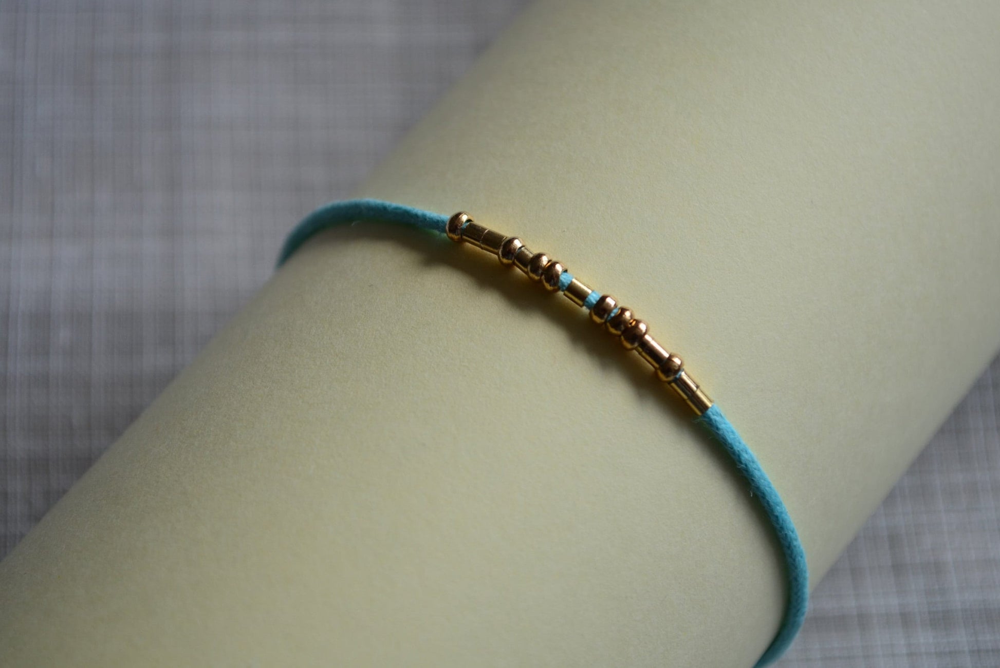 Minimalist Morse Code Bracelet, Anxiety Awareness, part of profit donated to charity, Mental Health, handmade jewelry, anti stress jewelry