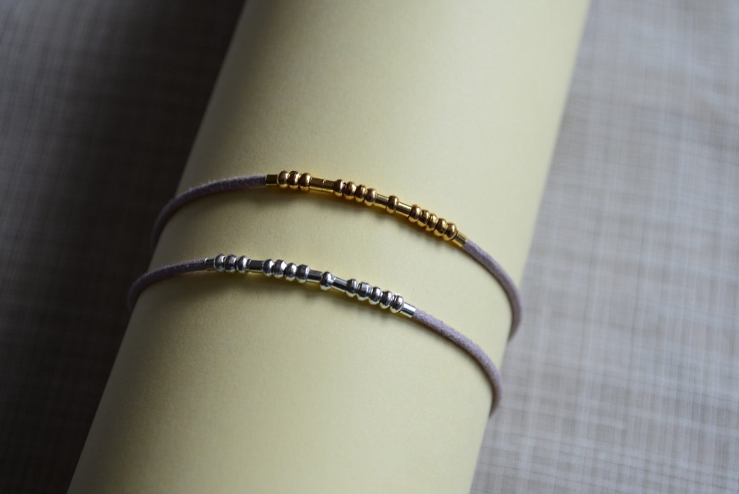 Minimalist Morse Code Bracelet, Eating Disorder Awareness, part of profit donated to charity, Mental Health, handmade jewelry, anti stress