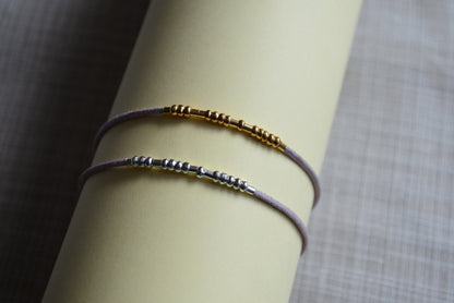 Minimalist Morse Code Bracelet, Eating Disorder Awareness, part of profit donated to charity, Mental Health, handmade jewelry, anti stress