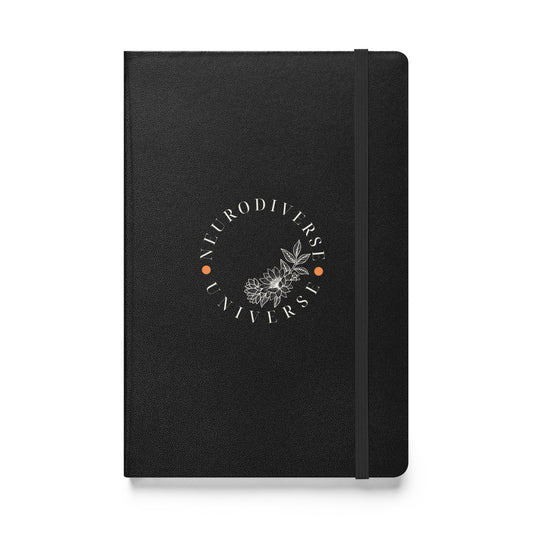 Mental Health Awareness Notebook &#39;Neurodiverse Universe&#39;, Hardcover bound notebook, part of profit donated to ADHD Awareness charity