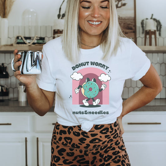 Mental Health T-Shirt 'Donut Worry', Mental Health Awareness, part of profit donated to charity, Self Care, ADHD, Anxiety, BPD