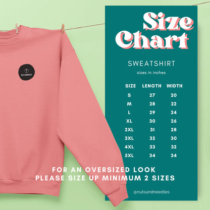 Mental Health Sweatshirt 'Mood Swing Sweets', Valentines Day, Self Love, Self Care, Part of Profit donated to charity, Valentines Gift