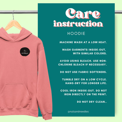 Mental Health Hoodie 'Self Love Candy', Valentines Day, Self Love, Self Care, Part of Profit donated to charity, Valentines Gift