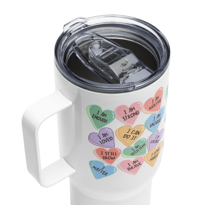 Mental Health Tumbler 'Self Love Candy', Valentines Day, Self Love, Self Care, Part of Profit donated to charity, Valentines Gift